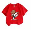 Kids Boys Girls 100% Cotton Crew Neck Short Sleeve T-Shirt, Funny Capybara Taekwondo Karate Martial Arts Cartoon Print Casual Cute Tee for Children Da