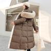 Giacca invernale in cotone e piumino Parka Giacca imbottita in pelliccia da donna