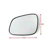 Heated Rearview Mirror Lens Replacement for 09-17 Chevrolet Spark