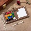 Portable Watercolor Set Travel Palette Sketchbook Brush Pens Binder Clips For Artists Students Painting Tools Drawing Supplies
