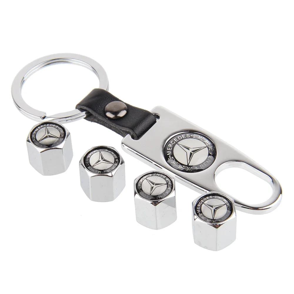 4PCS/SET Car Wheel Tire Valve Caps Tyre Rim Covers for Mercedes Benz W176 W204 W203 W205 W211 W124 W210 AMG CLA CLK GLK SL ML