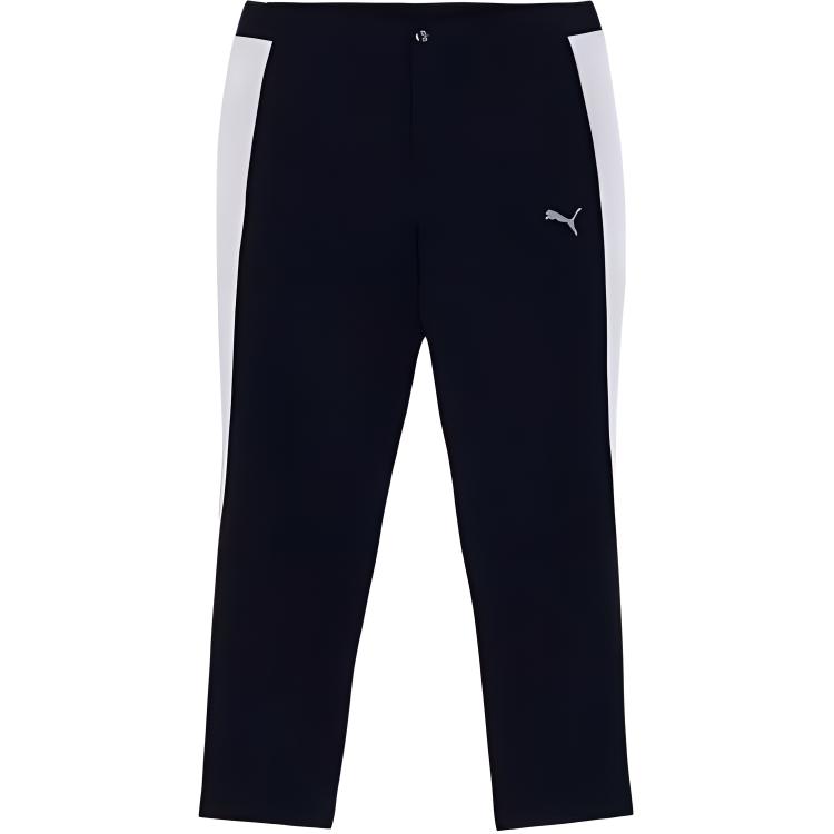 

Puma Цветовой блок боковой дизайн Удобные универсальные брюки средней посадки Повседневные брюки Мужские низы Темно-синий 627651-02 L