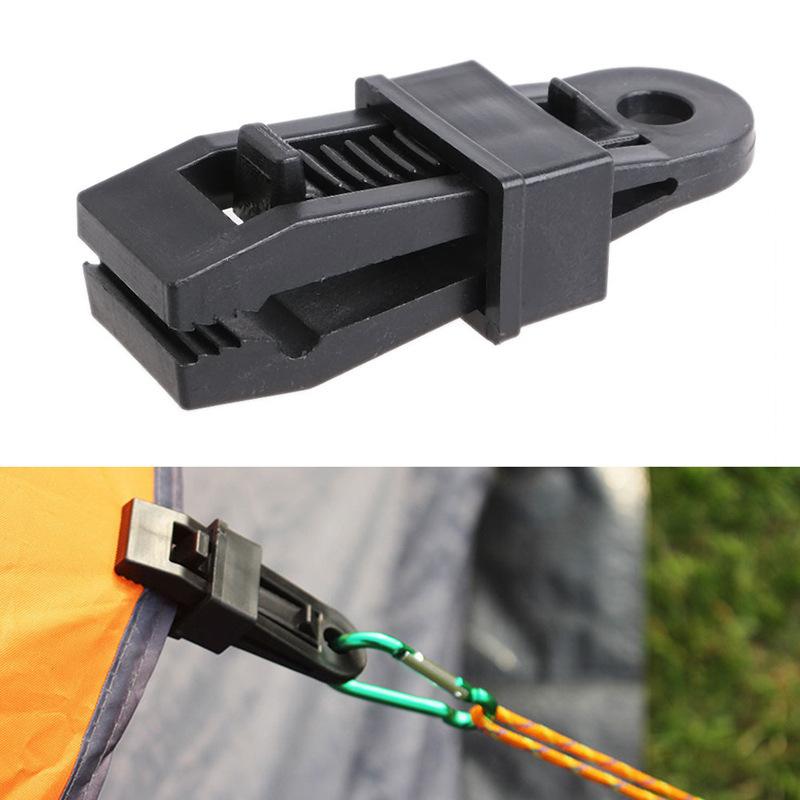 Heavy-Duty Tent Clips - Weatherproof & Strong, Perfect for Securing Tarps & Awnings During Outdoor Camping & Adventures - Reusable & Versatile