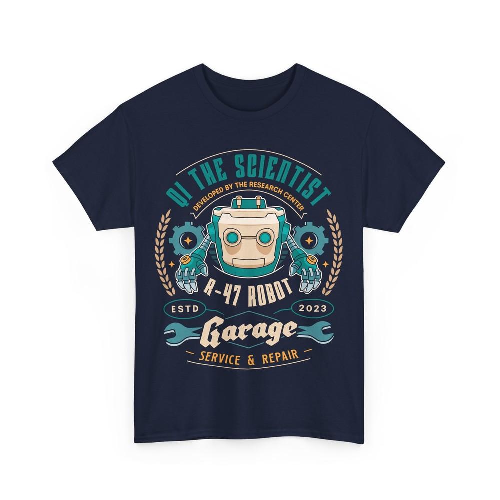 Qi R 47 Garage Emblem Unisex T-Shirt. My Time At Sandrock Video Game. Farming.