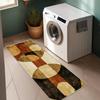 1Pcs Nordic Geometric Pattern Floor Mat Modern Kitchen Polyester Rug Non-Slip Colorful Indoor Carpet, For Home Bathroom Bedroom Living Room Decor