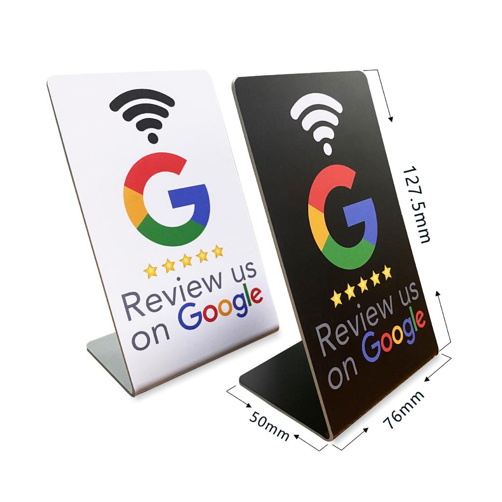 Foldable NFC Restaurant Review Stand Card Holder