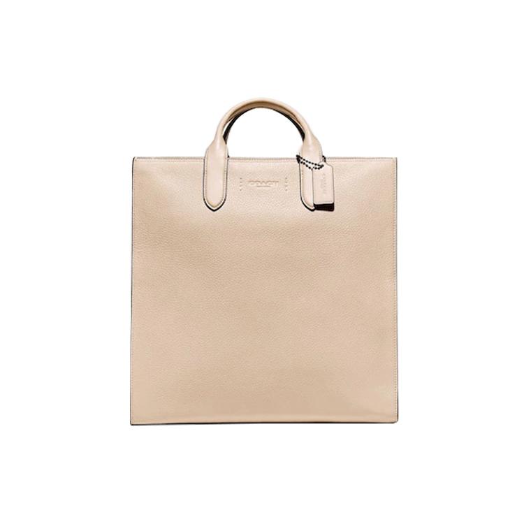 

New COACH Gotham Leather Tote Bag, Shopping Bag, One Shoulder Crossbody, Portable Tubas Women s Beige C8342-JITWE 36.1*12.7*36.8CM