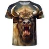 Streetwear 3D Animal T Shirt Man 3D Printing Tee Shirts Funny Hip Hop Men Round Neck Short Sleeve Casual Top