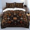 Halloween Pattern Decor Set Bedding Set with 1 Duvet Cover 2 Pillowcases Single Double King Queen, Gift