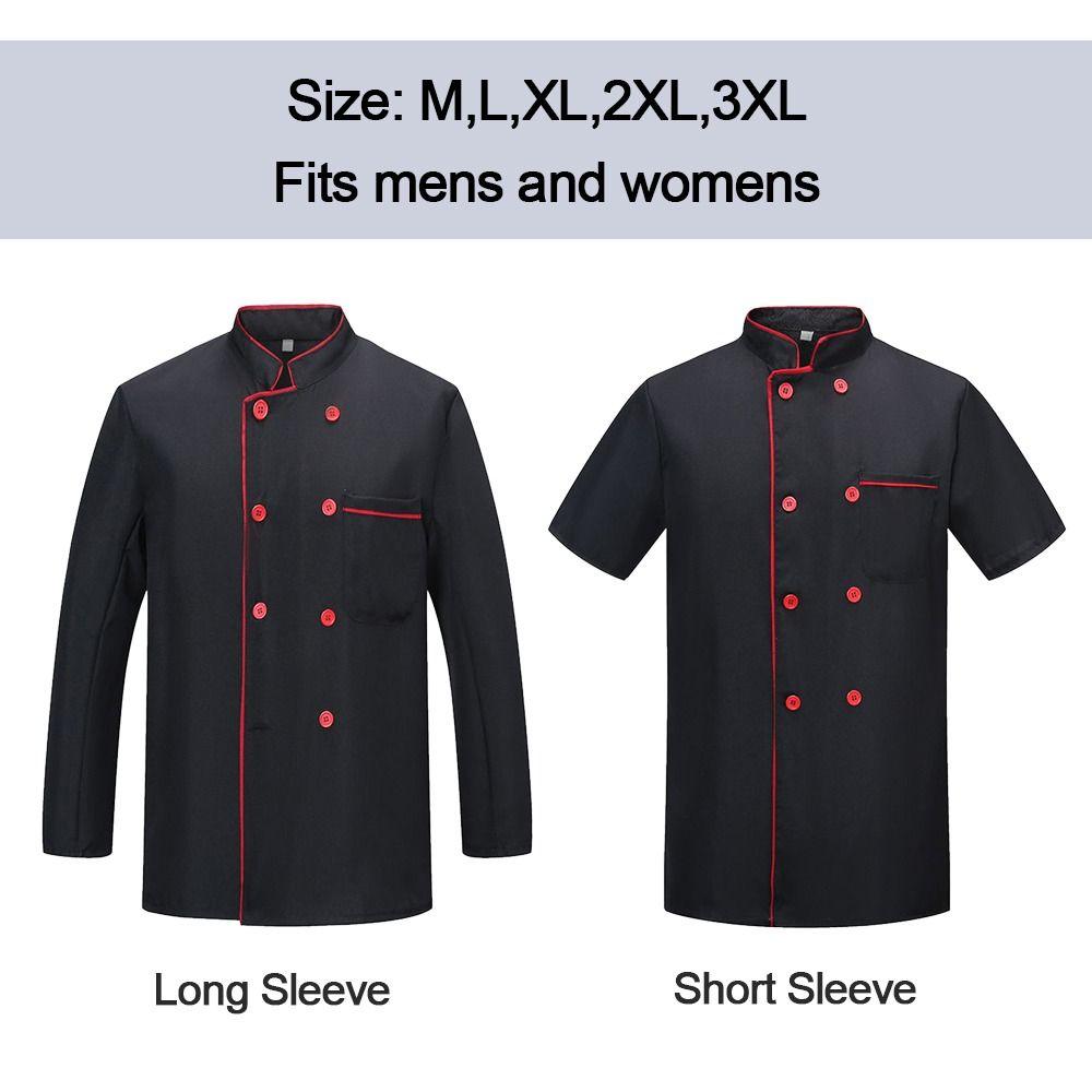 Haine de Bucătar cu Mânecă Lungă Scurtă Salopetă Unisex Uniformă Nouă de Bucătar Restaurant