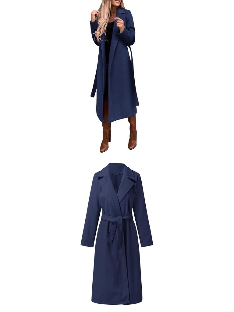 Women's Long-Sleeve Trench Coat