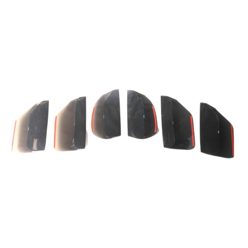 Taillight Lamp Guard Bezels Frame Car Tail Light Shell Trim Cover For Ford Mustang 2015-2017 Smoked Black