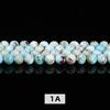 Jingde Jewelry Natural Larimar Round Beads - Semi-precious Sea Pattern Stones for DIY Jewelry Accessories.