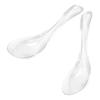 Exquisite Crystal Glass Spoon Transparent Dessert Teaspoons Easy To Clean Soup Spoons  Hotel