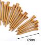 Professional Wooden Golf Tees 69 MM Long 100Pcs