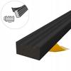 Self-adhesive door window seal E 15X8mm BLACK