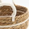 Cotton & Seagrass Large Baskets – Natural Stripes – Set of 3