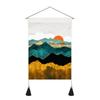 With Tassel Sunrise Landscape Tapestry Hanging Wall Poster  Home Decor