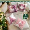 Modern Pink Christmas Pillowcase Bedroom Sofa Cushion Cover 100% Polyester Living Room Cushion Pillowcase Home Decor