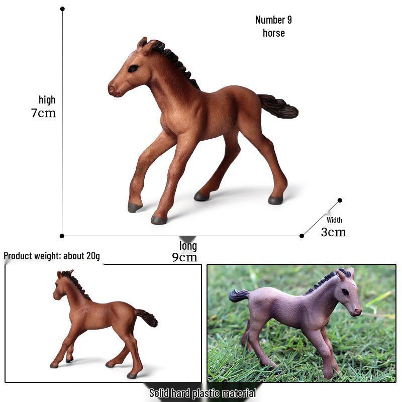 Children's Prancing Horse and Jockey Toy Set