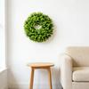 Simulation Of Frost Grass Vine Circle Bottom With Green Plants, Water Grass Vine Circle Flower Wreath