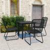 Day and Night - Day and Night Garden Dining Set 5 Pieces Synthetic Rattan and Glass