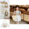 Fashionable Baby Summer Beach Bag Charming Woven Handheld Tote For Girls