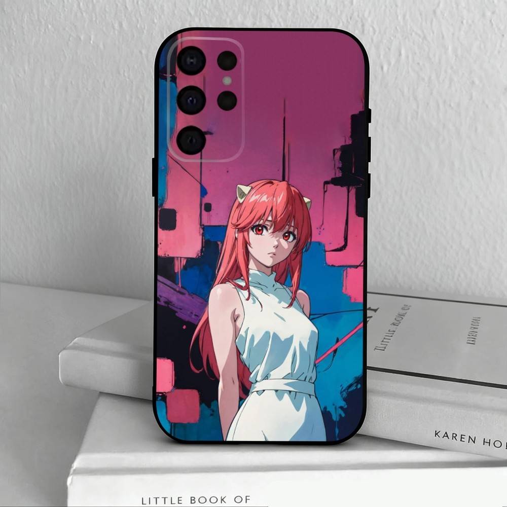 E-Elfen Lied L-Lilium Lucy  Phone Case For Samsung S25,S24,S21,S22,S23,S30,Ultra,S20,Plus,Others Soft Black Cover