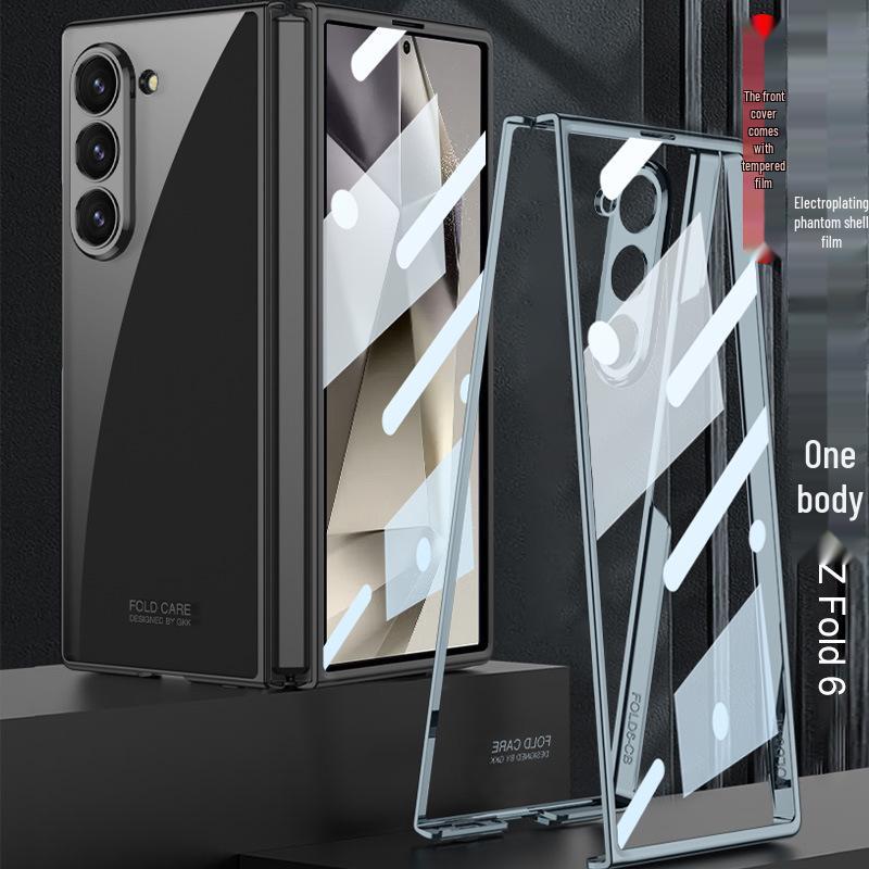 Samsung Z Fold6 Electroplated Transparent Protective Case