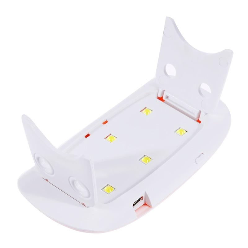6W Portable Mini UV Nail Lamp USB Charge Timer LED Quick Dry Nails Gel Manicure for Nail Art