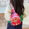 Cartoon Paw Chest Bag Kids Mini Coin Purse Made Of Polyester For Preschoolers