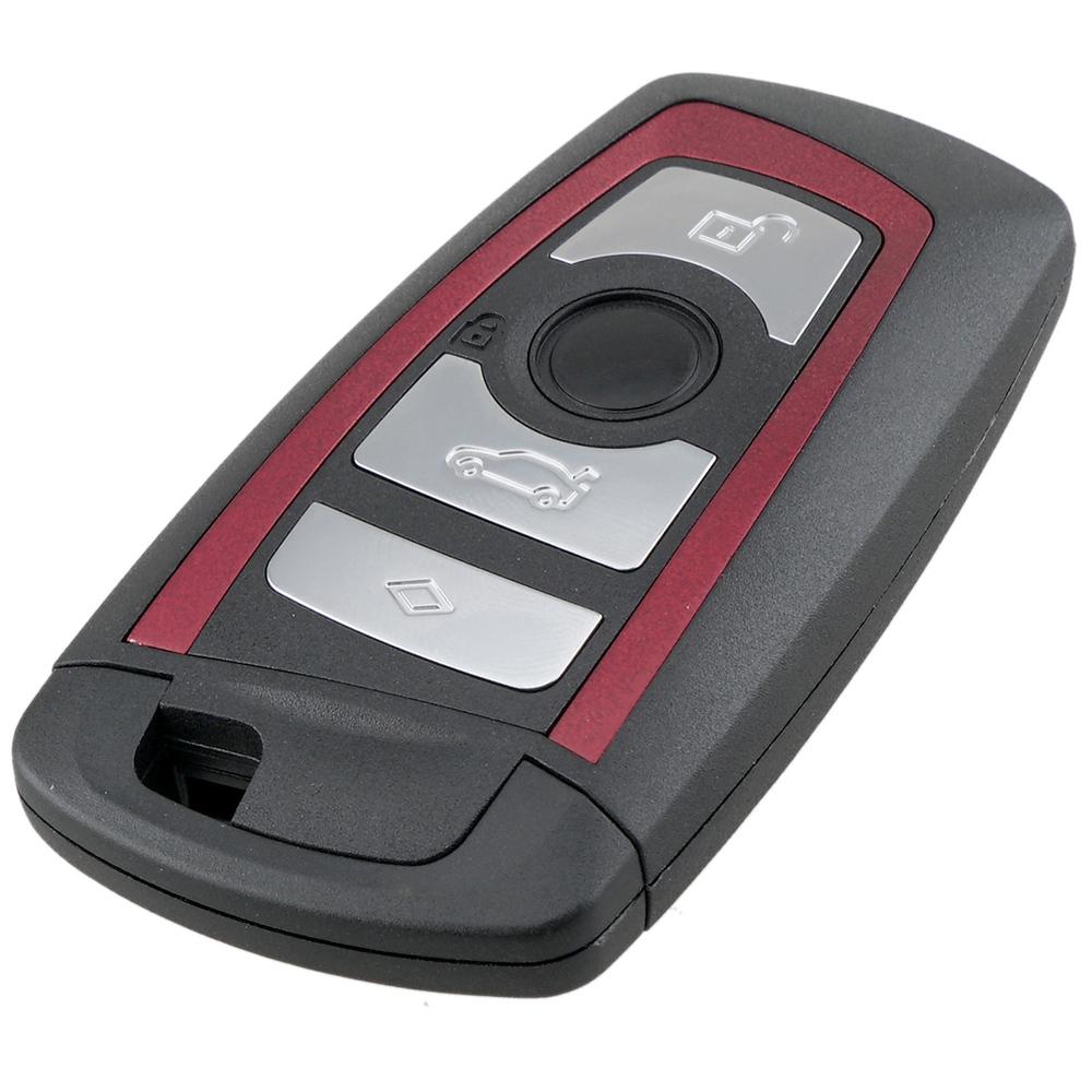 4 Buttons Replacement Smart Key Shell Cover Remote Keyless Case with Uncut Blank Blade Fit for BW F CAS4 5 Series 7 Series