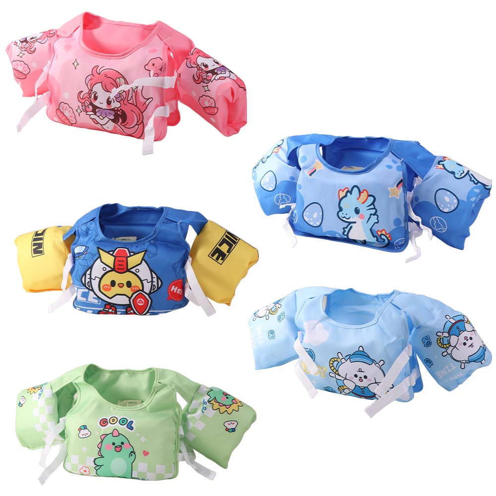 Anti Rollover Baby Swimming Jackets Adjustable Inflation-Free Swimming Vest Wading Sports