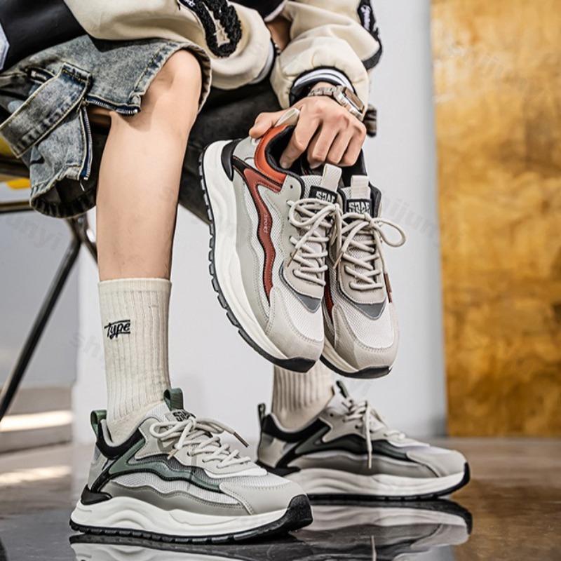 Fashion Men's Sports Casual Shoes 2025 Summer New Style Fashion Trend Wear Resistant Non Slip Shoes Mesh Breathable Comfortable Sneakers