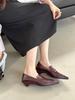 Scarpe Loafer da Donna alla Moda Sneakers Femminili Casual Autunno Punta Quadrata Oxfords Slip-on Estate Autunno Inverno Pelle Punta Affilata Nuove Mary Ja