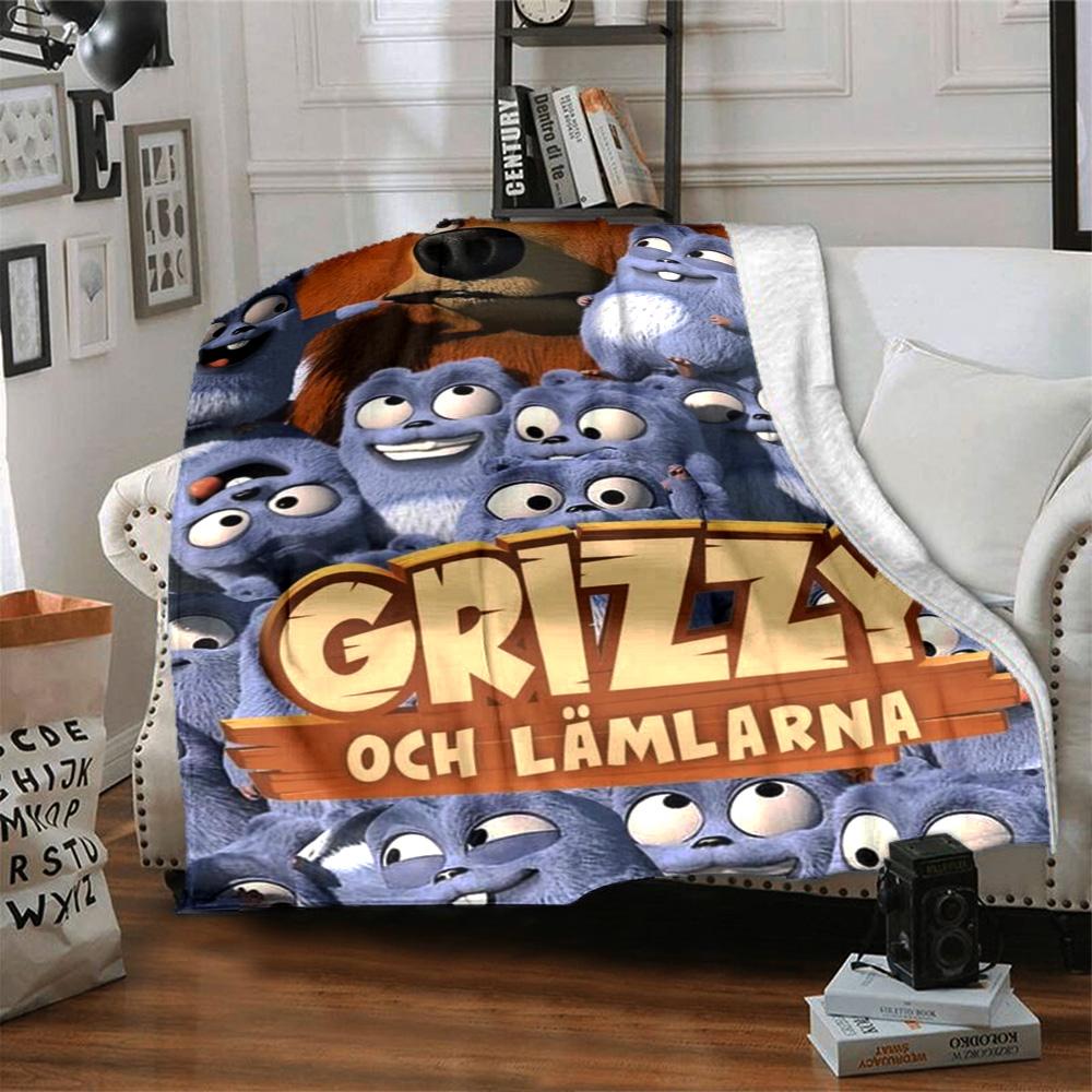 Grizzy & Lemmings Blanket Soft Warm Cozy Suitable for Chair Office Chair Bedding for All Seasons Modern Best Holiday Gift for Friends Family