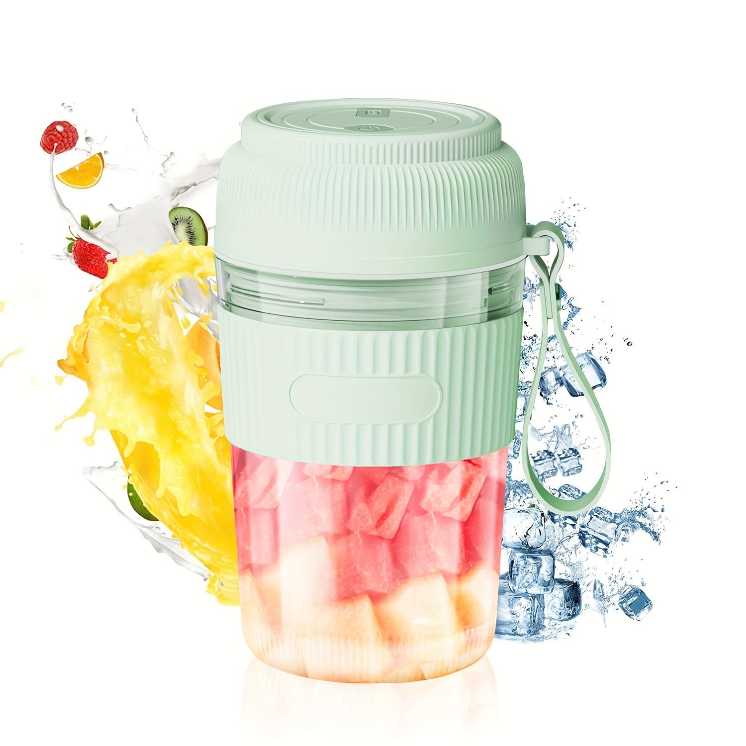 

Беспроводной портативный блендер, 10 лезвий, USB-зарядка, мини-соковыжималка для коктейлей, мини-чашки для сока из овощей зелёный