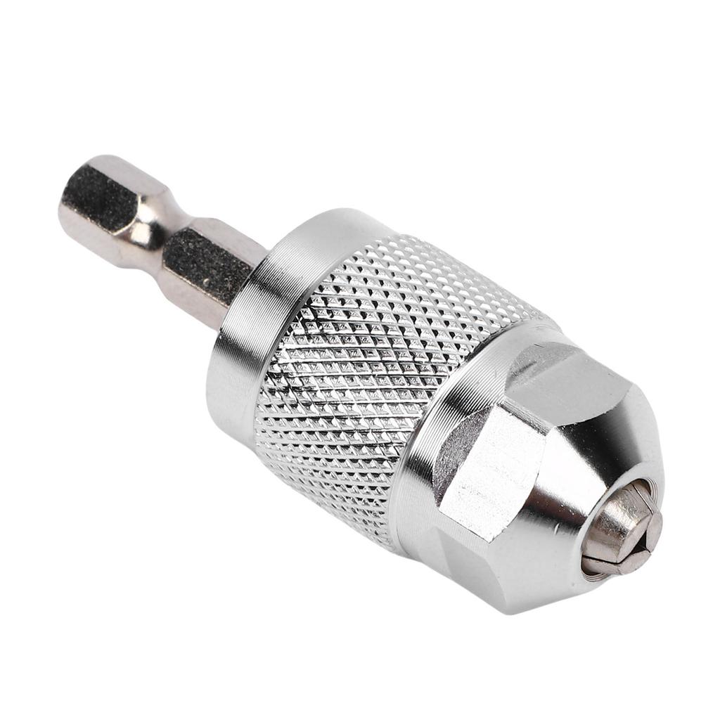 Keyless Drill Chuck Bit 1Celsius4in Hex Shank Conversion Tool 1.5-6.5mm Quick Screw Driver Drill Adapter Detachable Lightweight for 3 Jaw Electric  