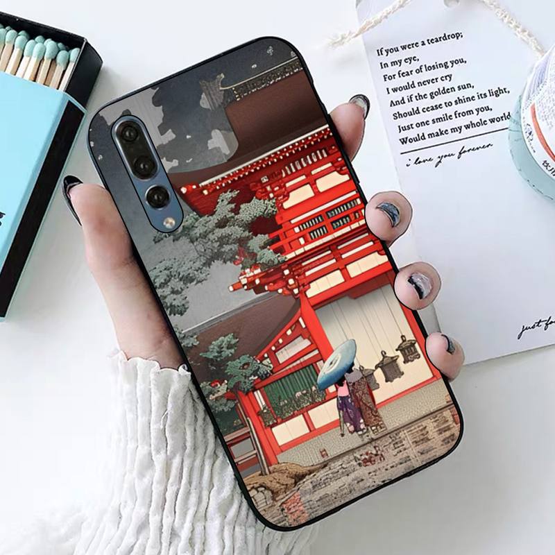 

Чехол для телефона в японском стиле Art для Huawei P30 40 20 10 8 9 lite pro plus Psmart2019 HuaweiY52018