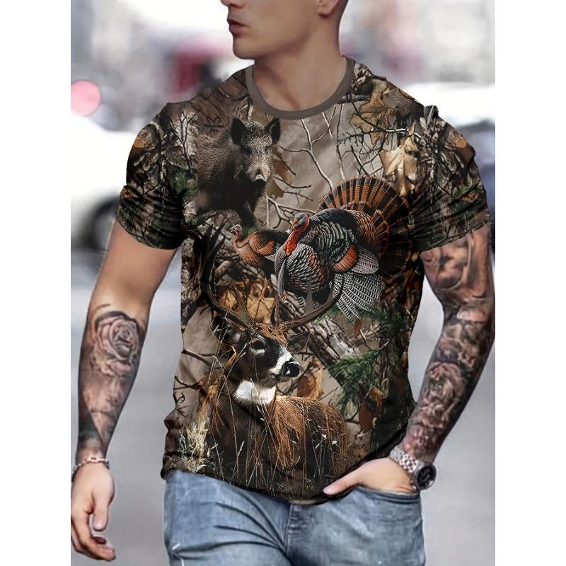 Hasna Novel Men s 3D Printed Fashion T-shirt S