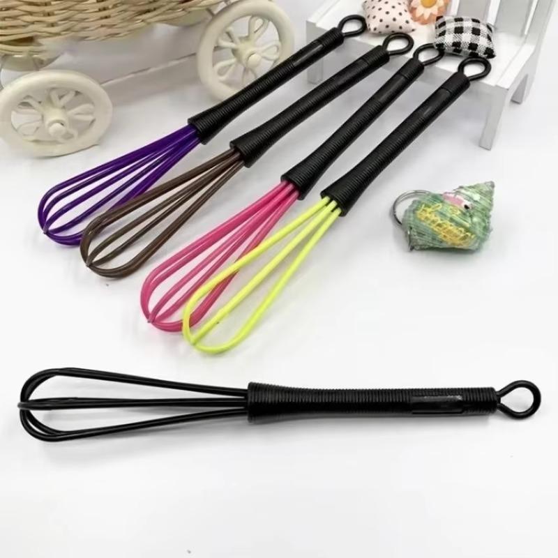 1/5Pc New Portable Manual Egg Beater Kitchen Baking Plastic Mixing Cream Frothing Tool Hair Salon Hair Dye Mixing Products