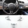 Car Steering Wheel Decoration Chrome Cover Trim Sticker for Volkswagen VW GOLF POLO JETTA MK5 MK6 Bora Accessories