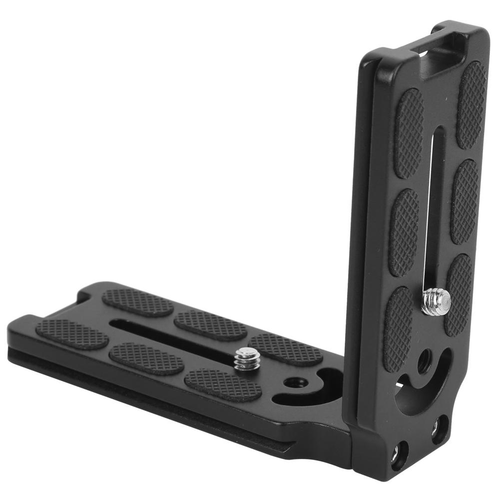 Aluminium Alloy Anodic Oxidation Hollow L Shape Quick Release Plate SLR Camera Bracket Accessory