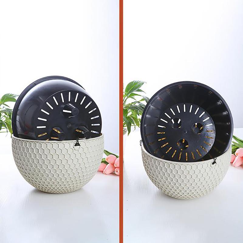 1Pcs Hanging Basket Flowerpot Garden Plastic Flowerpot Outdoor Flowerpot Chain Type Plant Hanging Basket Flowerpot
