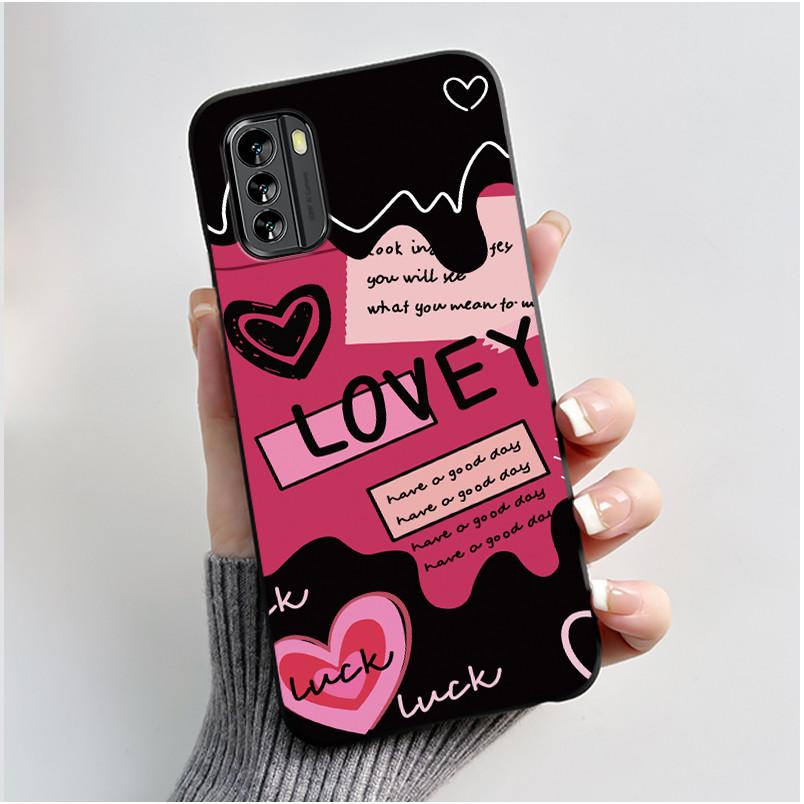 Popular Cartoon Black Case For Nokia G60 5G Cute Puppy Flying In The Sky Pattern Shell For Nokia G100 Anti-scratch Soft Casing