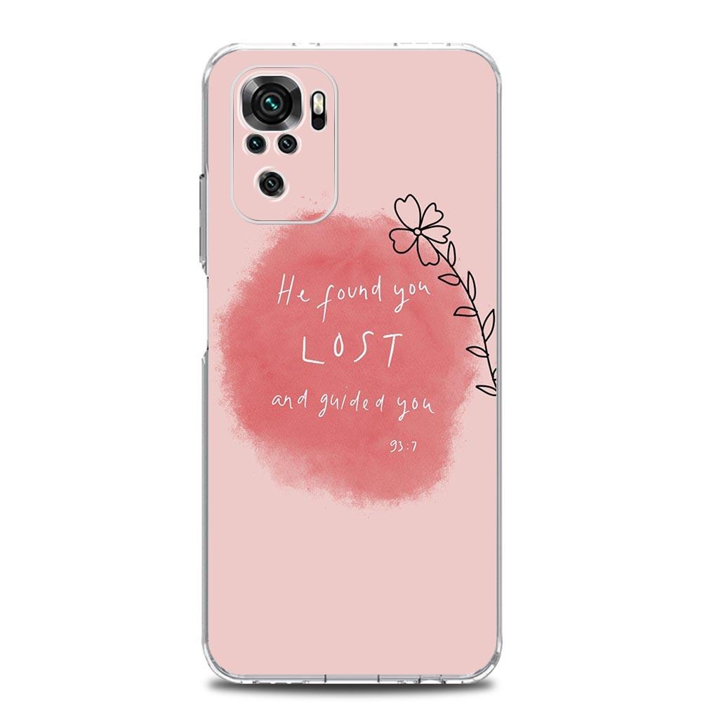 Phone Case For Xiaomi Redmi Note 15 14 13 12 4G 10 11 Pro Plus 5G 14C 13C 12C 10C 7 Pro Clear Cover Lyrics Quotes Islamic