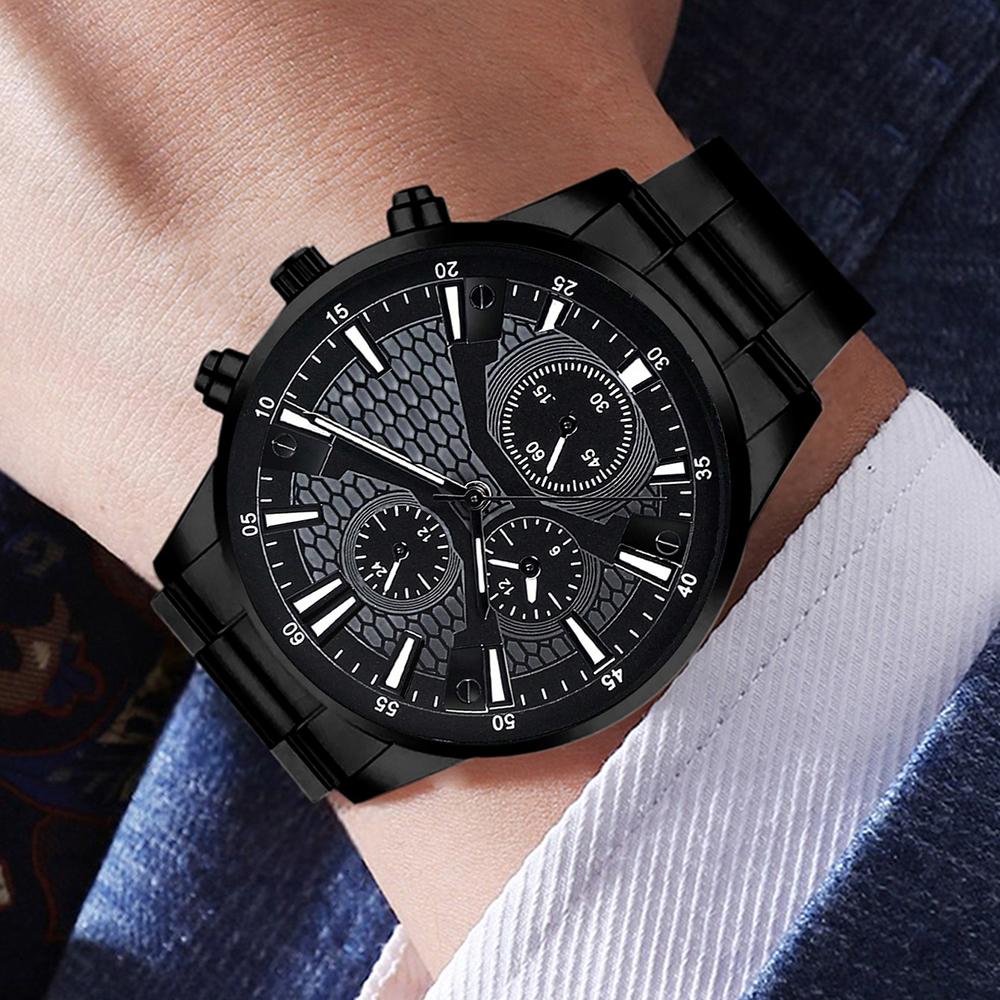 2/4PCS/Set Men's Quartz Wrist Watches Alloy Minimalist Luxury Elegant Jewelry Y2K Party Dress Vacation Holiday Festival Gift