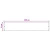 Balcony Privacy Screen Sand 75 X 400 Cm HDPE and Aluminum