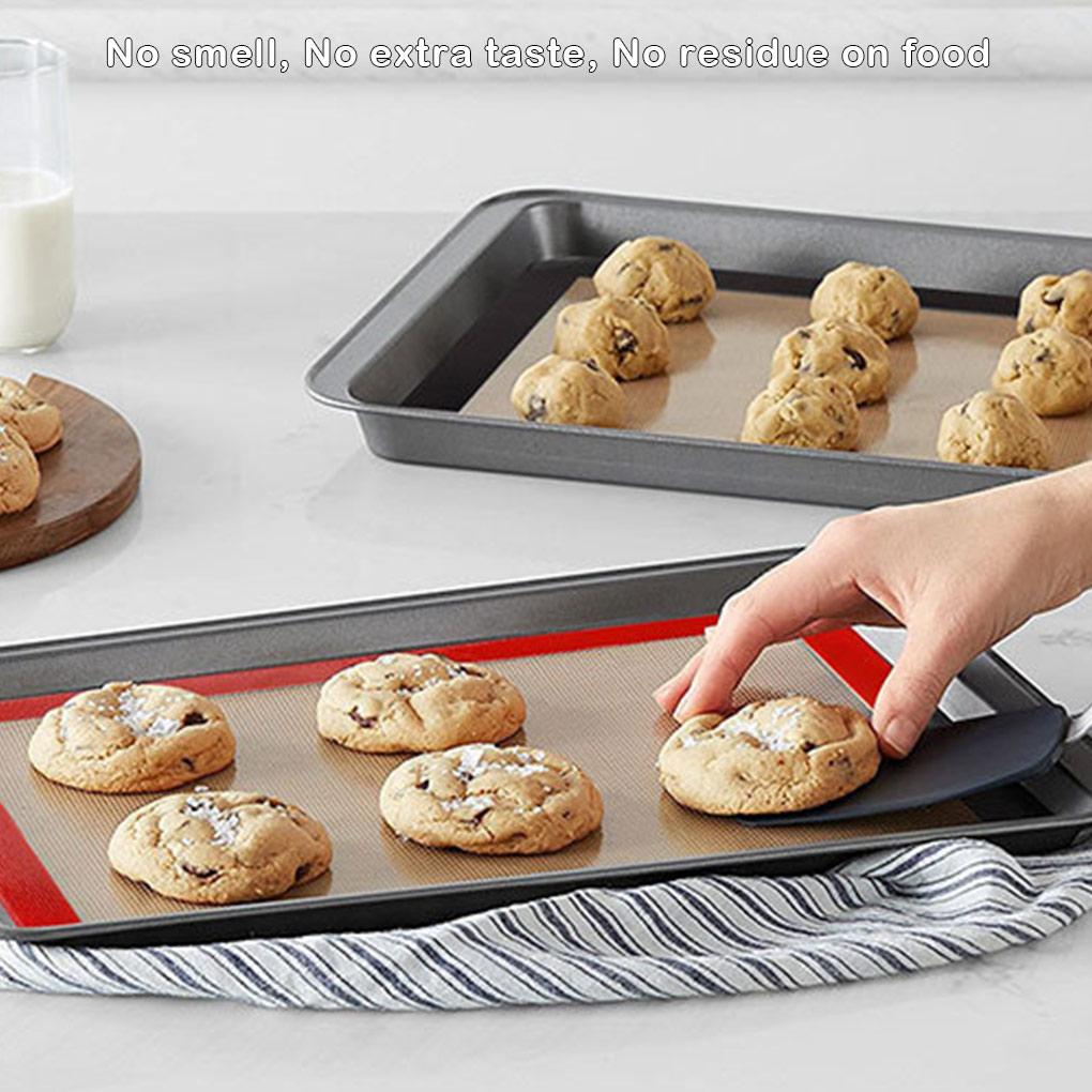 Silicone Baking Mat Flexible Rectangular Odorless Non-Stick Heats-resistant Home Restaurant Bakery Cooking Pad Accessories