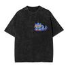 Chasseurs de démons K-Pop T-shirt lavé Homme Tigre Derpy T-shirts décontractés Été Respirant Tendance Design T-shirt Vêtements